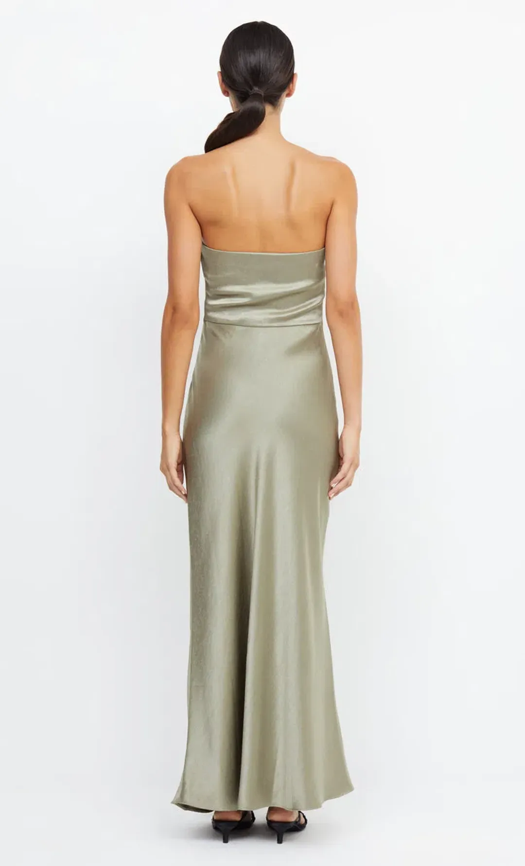 Bec & Bridge The Dreamer Strapless Dress Sage Size 8 for rent on The Volte - main image
