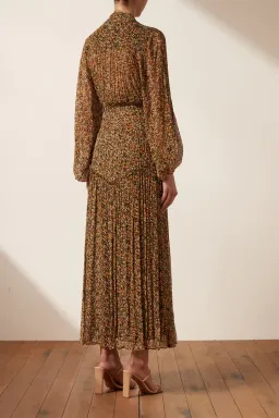 Shona Joy Paloma Button Up Midi Dress Multi Floral Size 8 for rent on The Volte - image 3