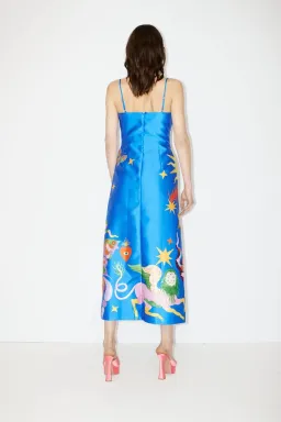 Alemais Guardian Midi Dress in Azure Size 8 for rent on The Volte - image 3