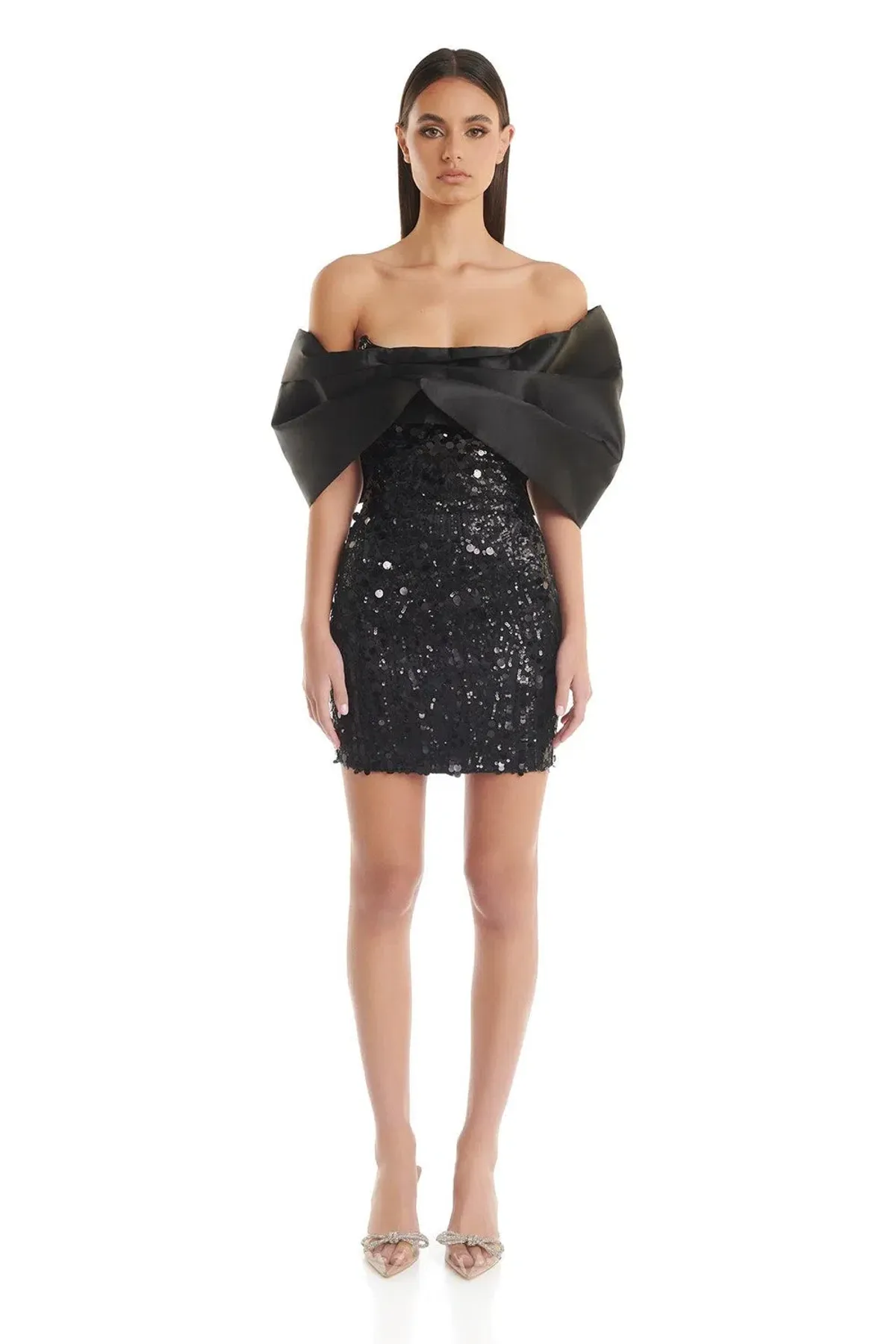 Eliya the Label Bianca Mini Dress Black Size 12 for rent on The Volte - main image