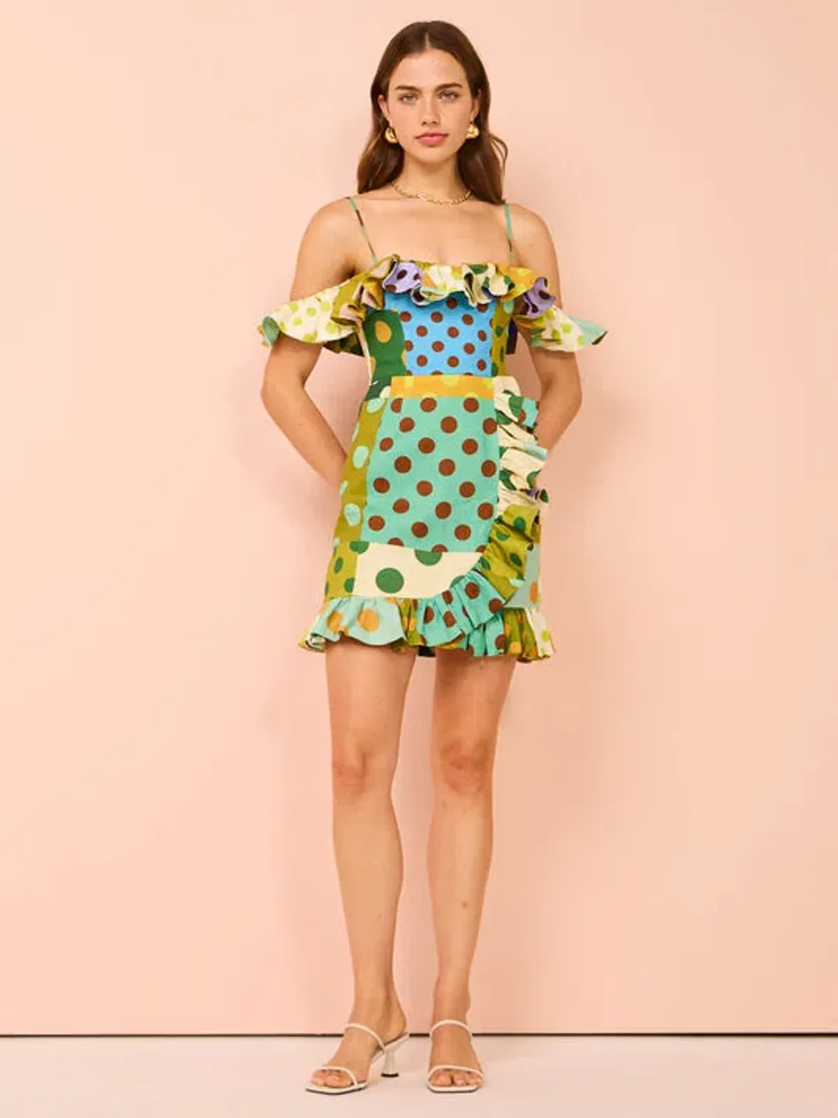 Alemais Dione Mini Dress in Multi Size 10 for rent on The Volte - main image