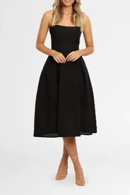 Nicholas Mesh Ball Gown Black Size 6 for rent on The Volte - image 1