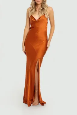Nicholas Simone Dress in Copper Size 8 for rent on The Volte - image 2