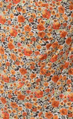 Bec & Bridge Wild Poppies Midi Dress Print in Orange Size 12  for rent on The Volte - image 4