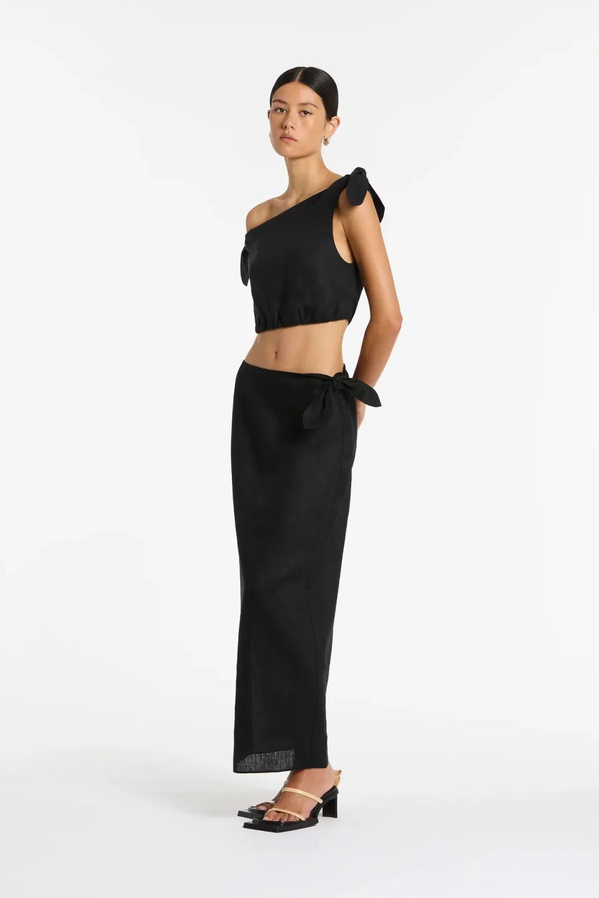 Sir the Label Bettina Top & Skirt Set Black Size 6  for rent on The Volte - main image