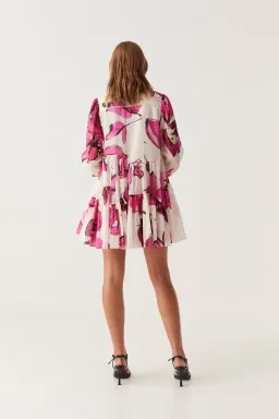 Aje Georgia Smock Mini Dress Floral Size 10 for rent on The Volte - image 2