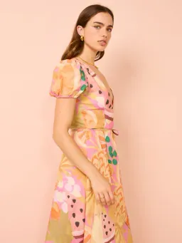 By Nicola Havana Wrap Maxi Dress Fruit Punch Print Size 14 for rent on The Volte - image 2