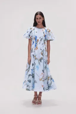 AJE - Nova Pleated Midi Dress Divine Orchid - Size 16 for rent on The Volte - image 1