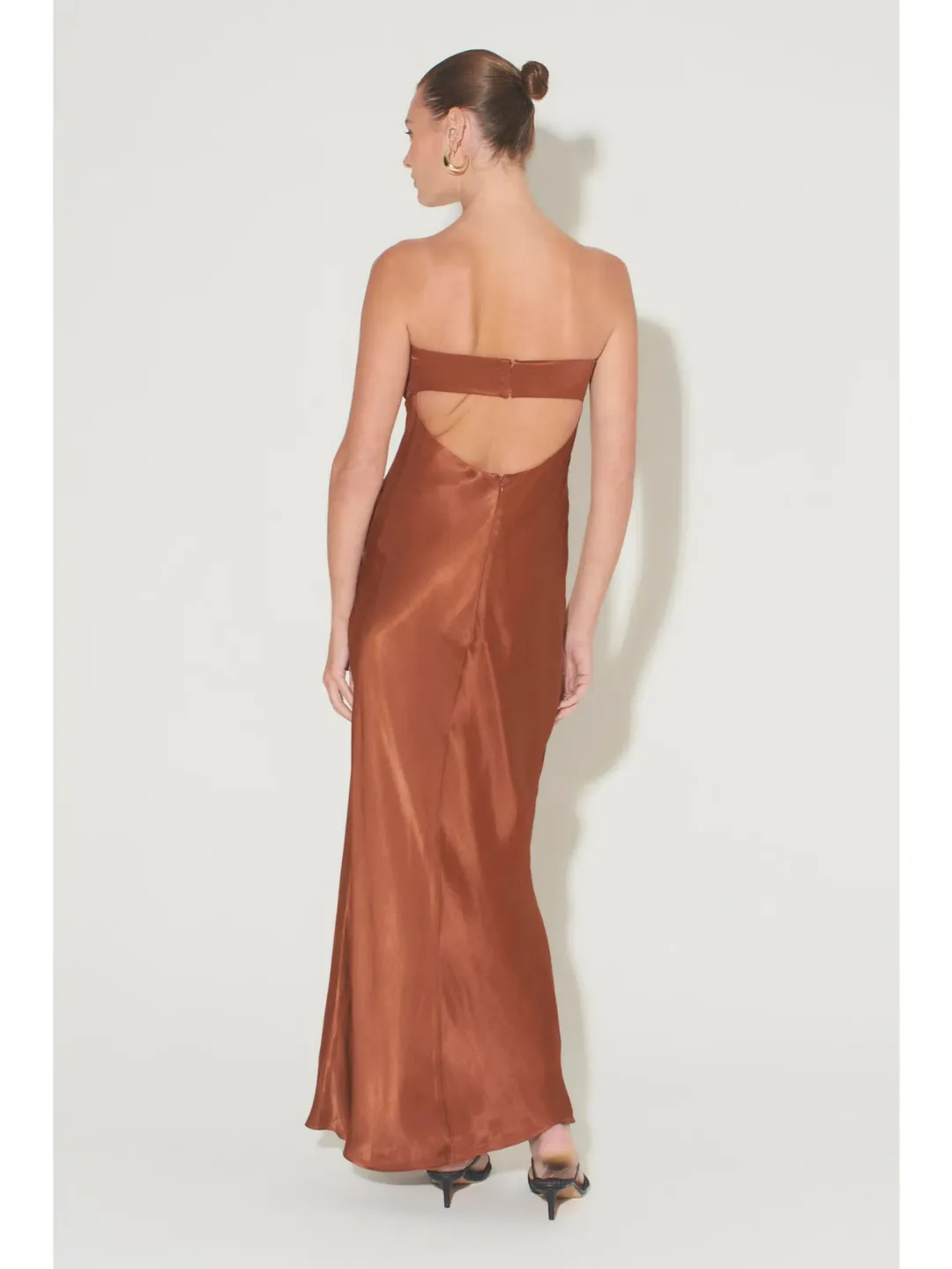Hansen And Gretel Becca Dress in Chestnut Size Small / AU 8 for rent on The Volte - main image