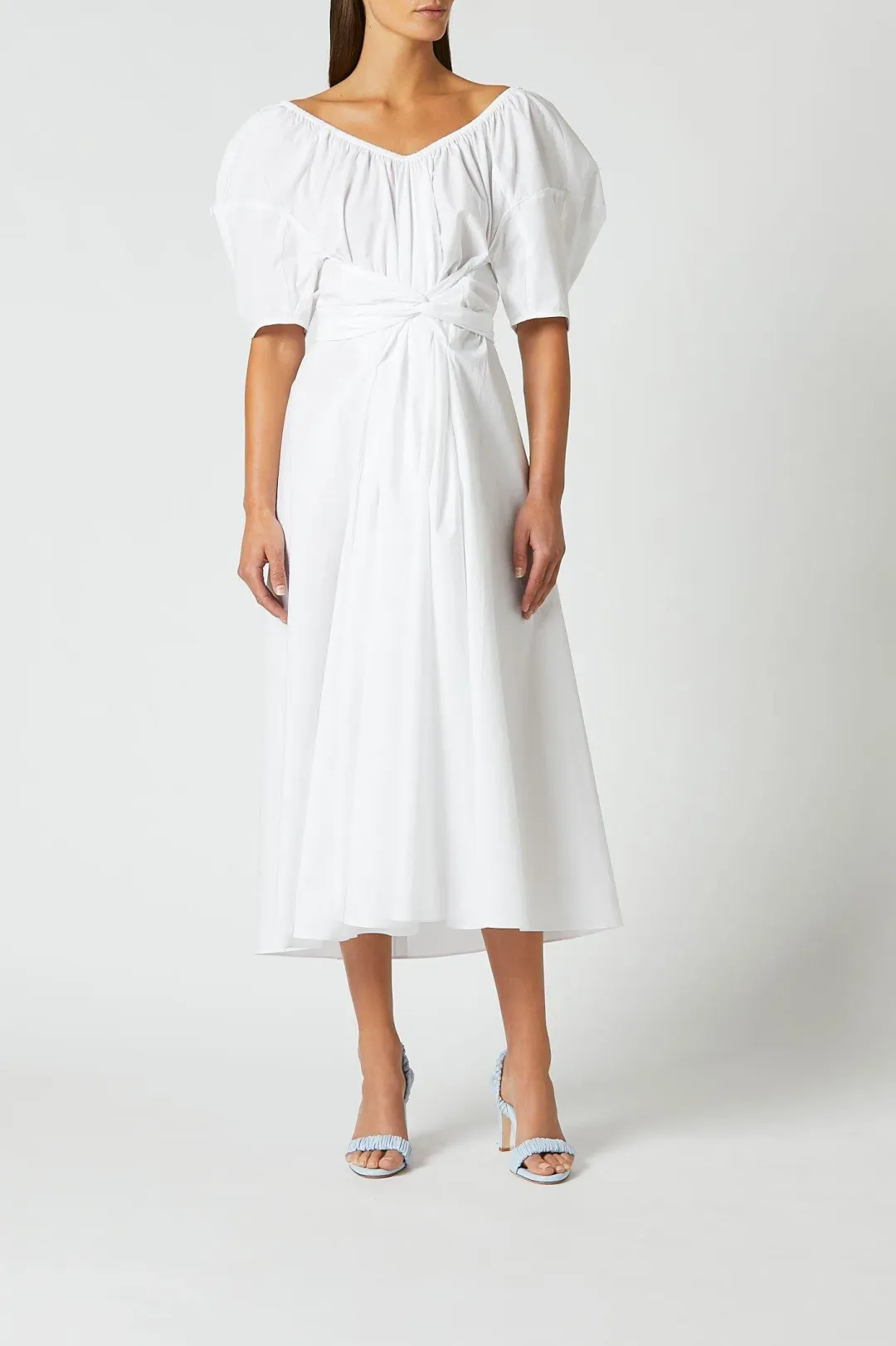 Scanlan Theodore White Cotton Maxi Dress White Size 6 for rent on The Volte - main image