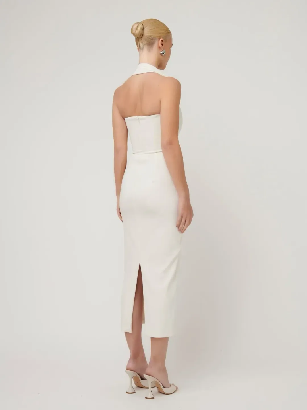 Effie Kats Meline Midi Dress White Size S/ AU 8 for rent on The Volte - main image