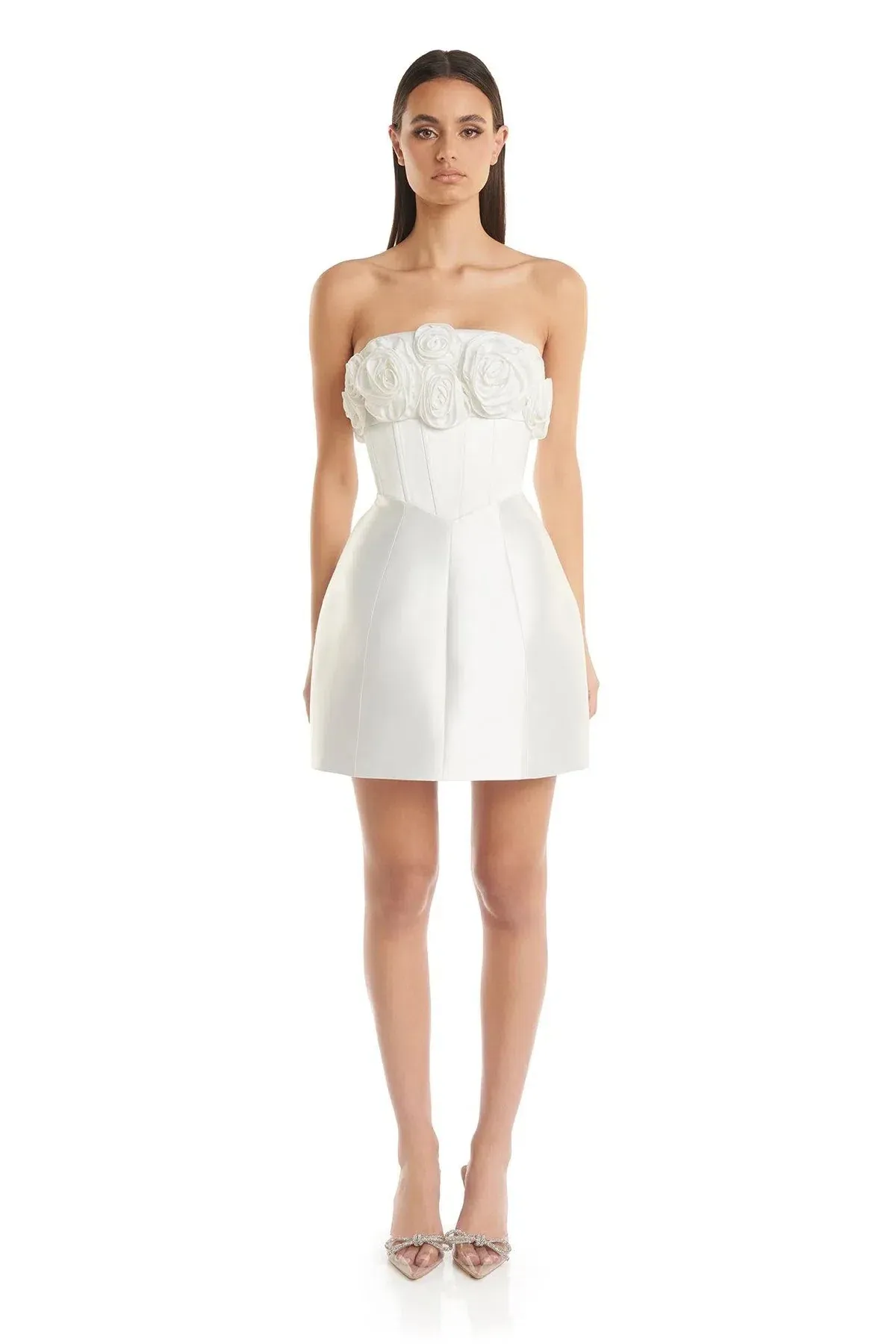 Eliya The Label Tehanni Dress White Size 6 for rent on The Volte - main image
