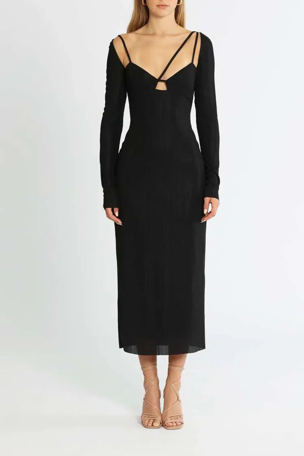 Camilla and Marc Verner Dress Black Size 8 for rent on The Volte - main image
