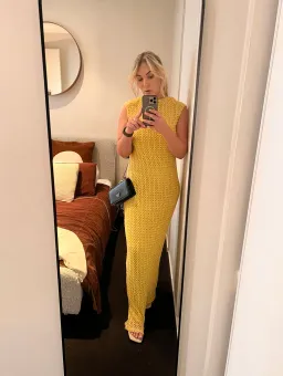 Camilla and Marc Riviera Column Dress Yellow Size 12 for rent on The Volte - image 5