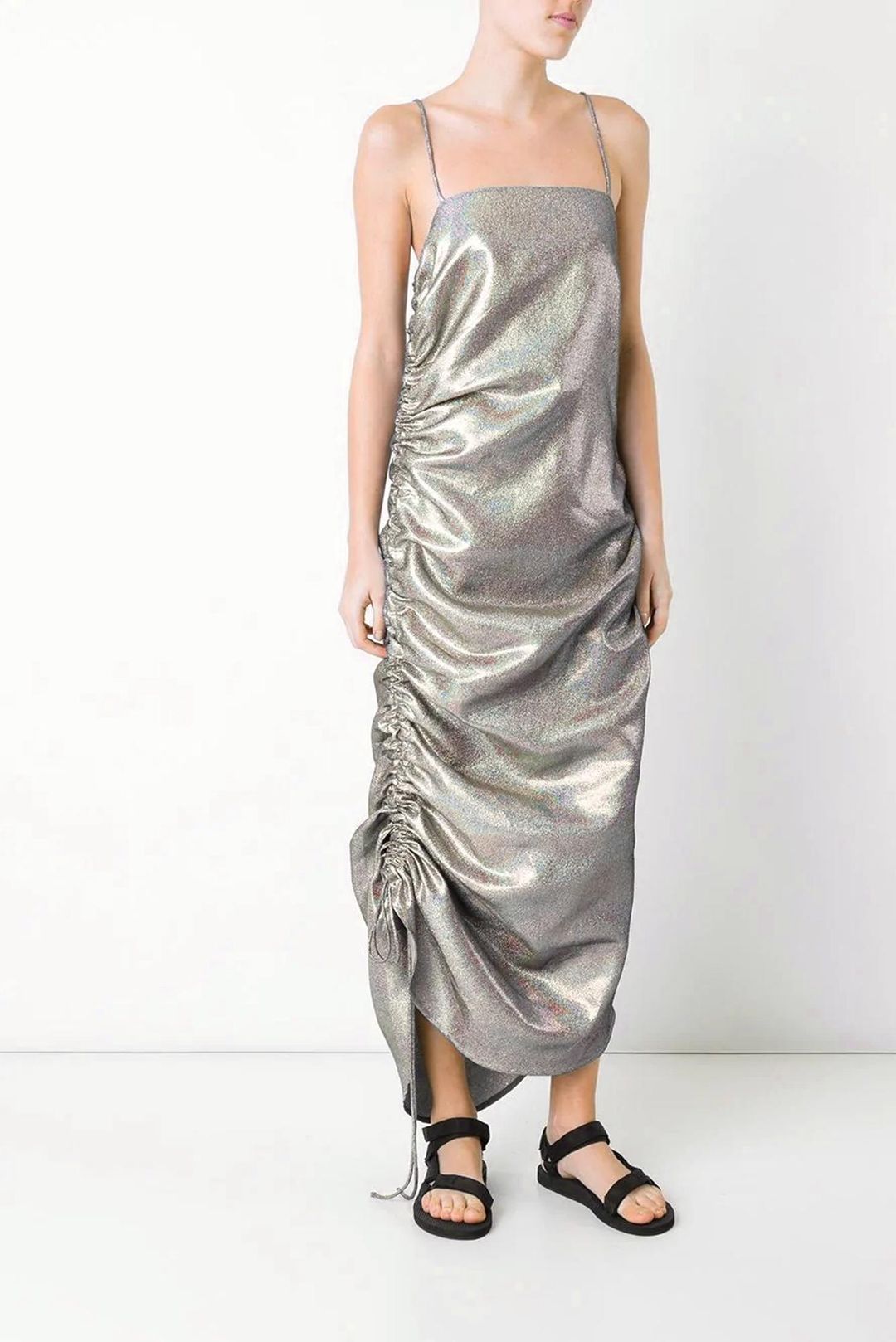 Georgia Alice Blazing Cami Dress Silver Size 8  for rent on The Volte - main image
