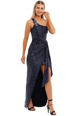 Nookie Palazzo Gown in Navy Size 12 for rent on The Volte - image 2