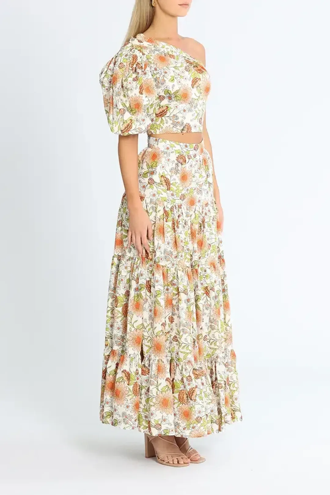 Torannce Frida Blouse & Day To Night Skirt Set Floral Size 10 for rent on The Volte - main image