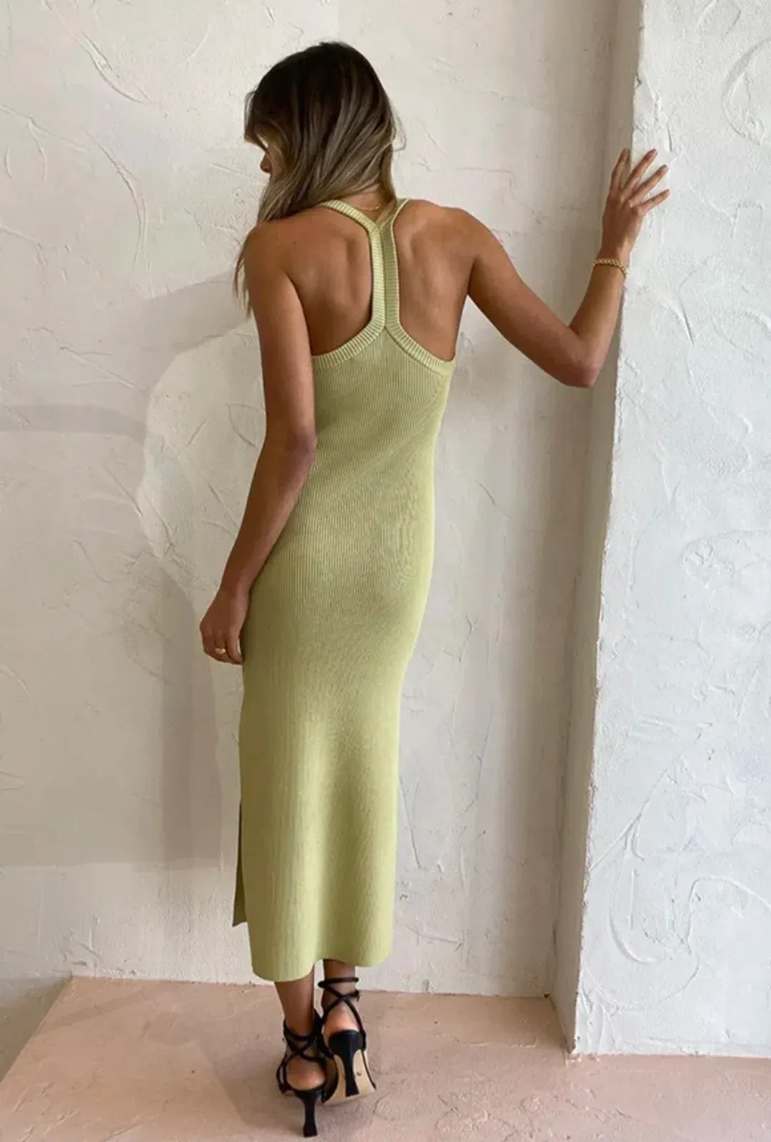 Manning Cartell Sweet Knit Ride Dress Sage green size XXS/AU 4 for rent on The Volte - main image