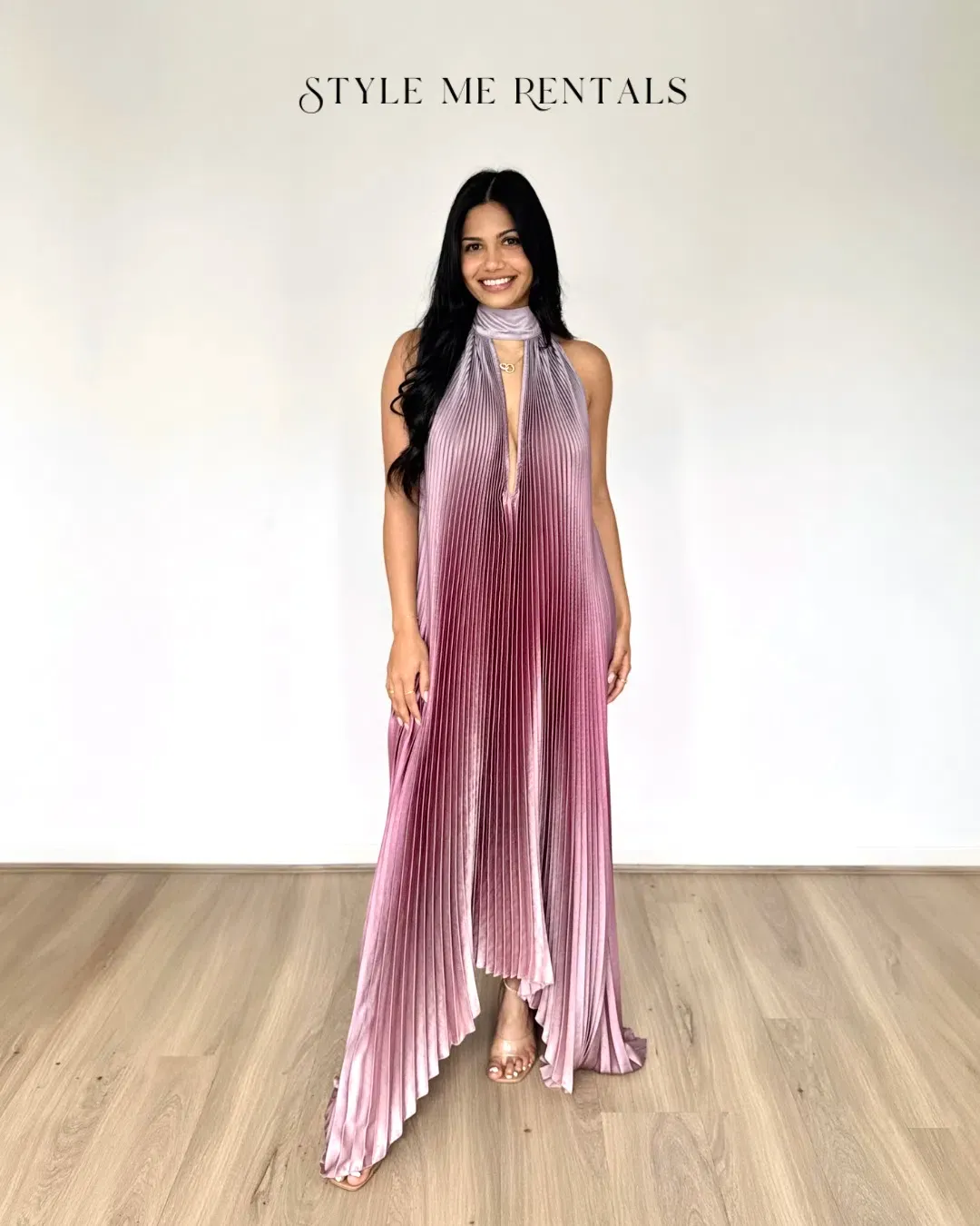 L'idee Opera Gown Mauve Ombre Size 10 for rent on The Volte - main image