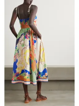 Zimmermann Alight Picnic Midi Dress Nautical Map size 12 for rent on The Volte - image 2