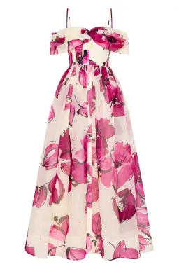 Aje Cordelia Corseted Maxi Dress Falling Florals Size XL / AU 14 for rent on The Volte - image 4