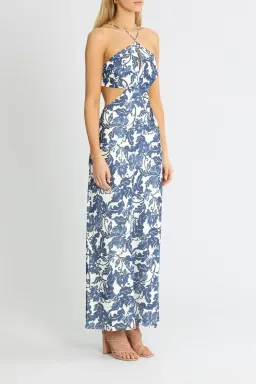 Significant Other Holly Maxi Dress in Blue Print Size 10 for rent on The Volte - image 2
