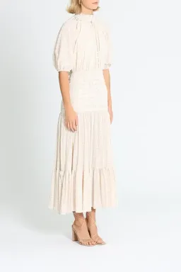 Significant Other Freya Dress in Almond Check Size 8 for rent on The Volte - image 2
