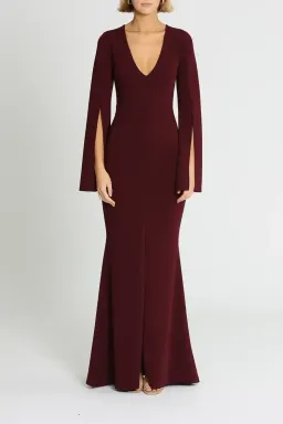 Pasduchas Amaryllis Gown in Wine Size 8 for rent on The Volte - image 1