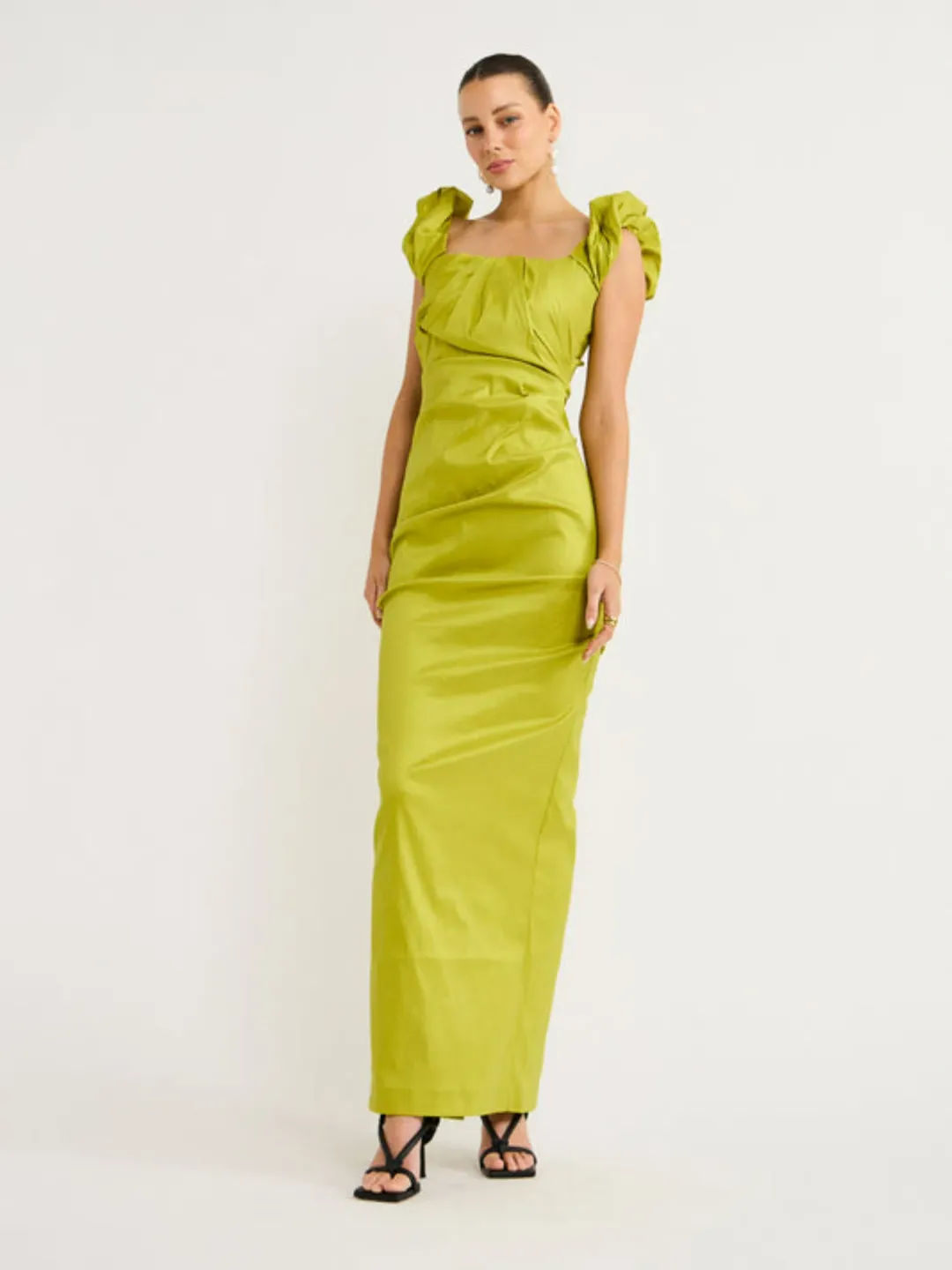 Rachel Gilbert Kalina Gown in Green Size AU 8 for rent on The Volte - main image