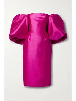 Solace London Marcia Faille Midi Dress Pink Size AU 8 for rent on The Volte - image 3
