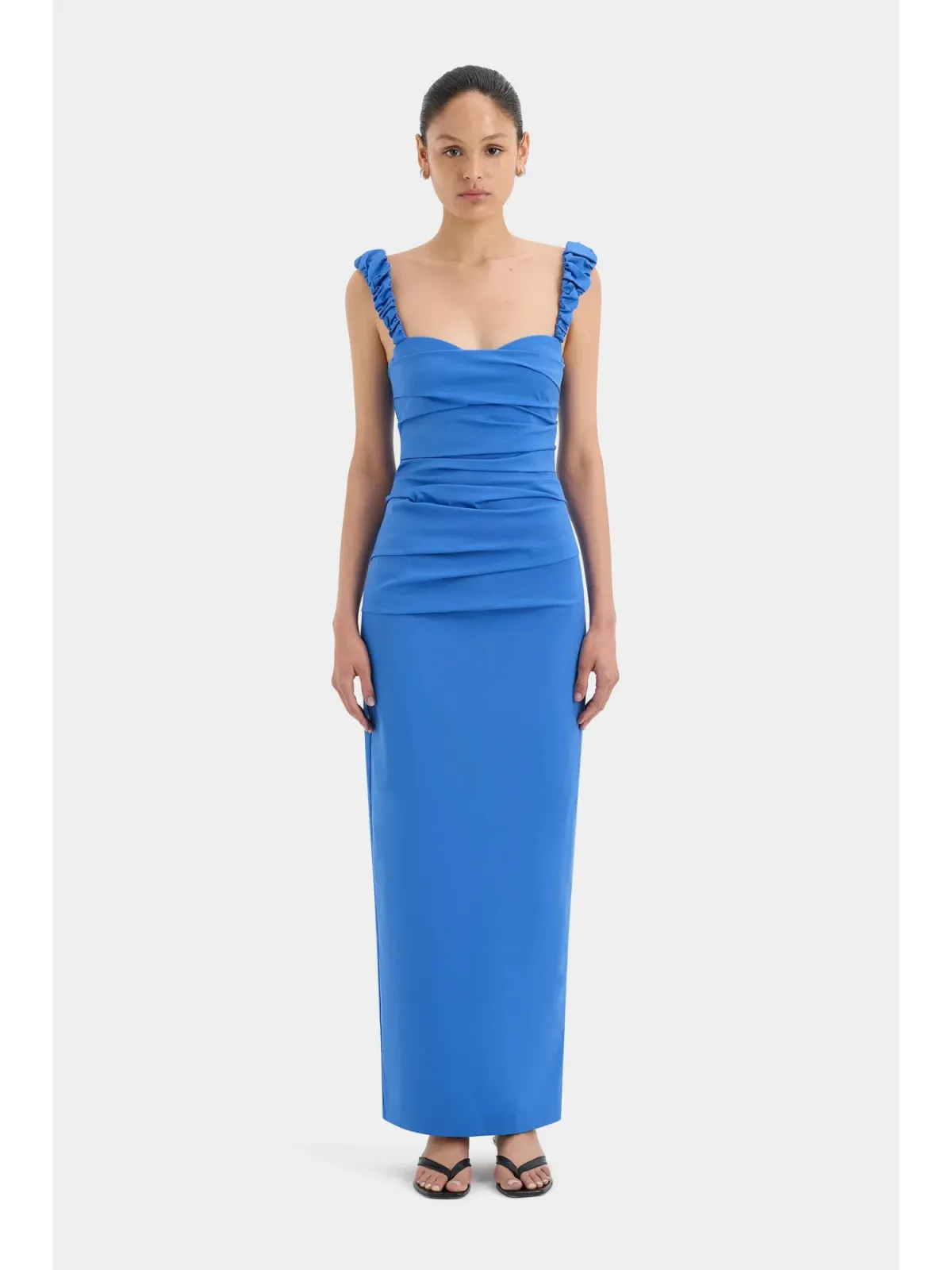 Sir The Label Azul Balconette Gown Cobalt Size AU 8 for rent on The Volte - main image