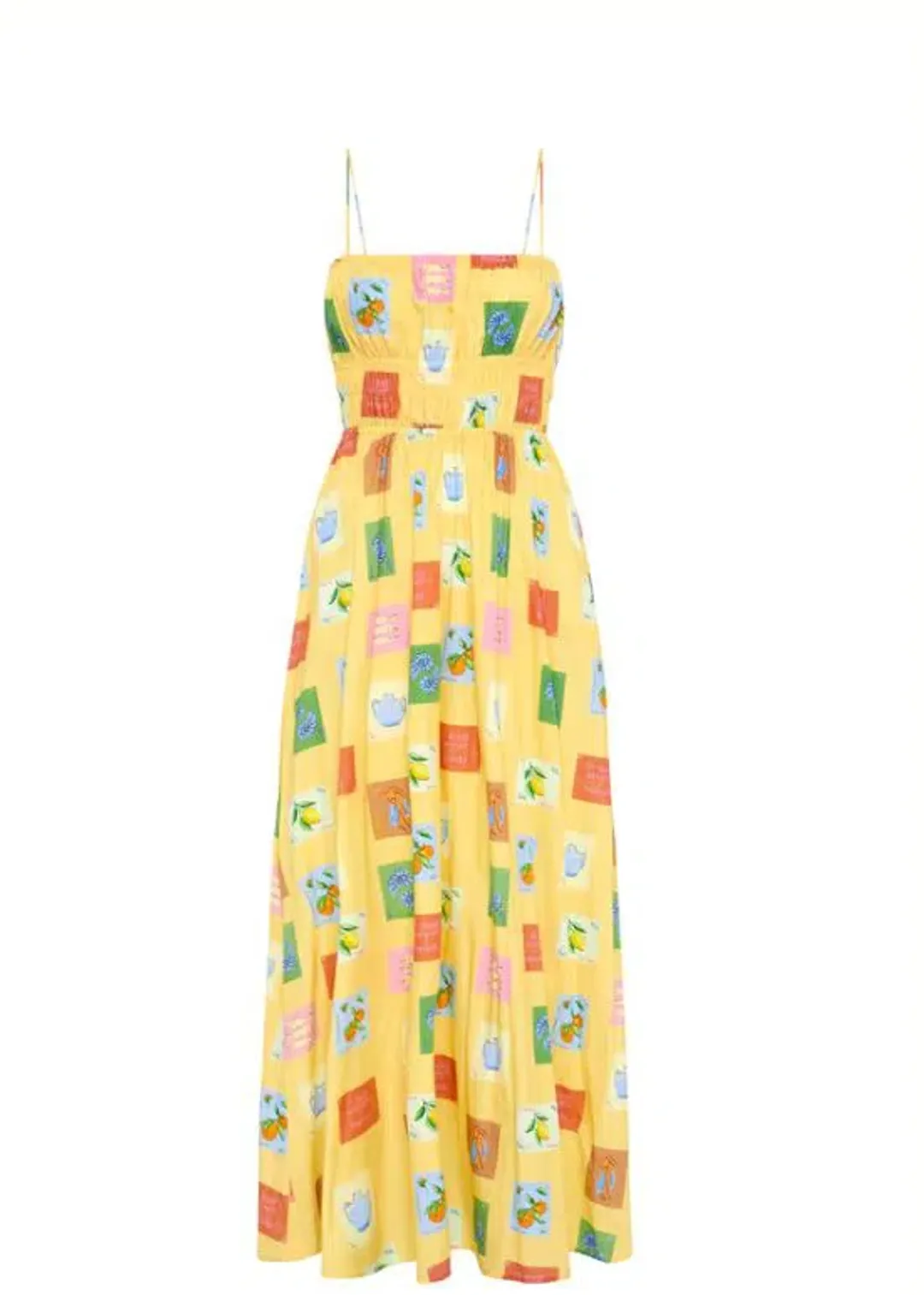 Palm Noosa West Dress Yellow Emblem Size 12 for rent on The Volte - main image