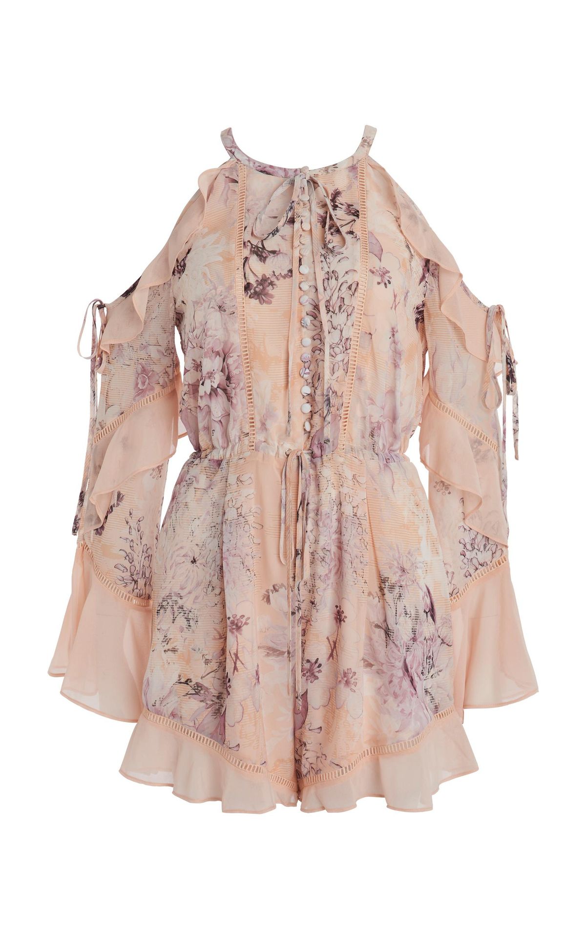 Paloma Cold Shoulder Romper size 10 for rent on The Volte - main image