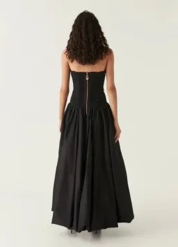 Aje Violette Bubble Hem Maxi Dress Black Size 12 for rent on The Volte - image 3