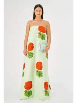 Oroton Posie Gown Geranium Sea Spray Size AU 12  for rent on The Volte - image 1
