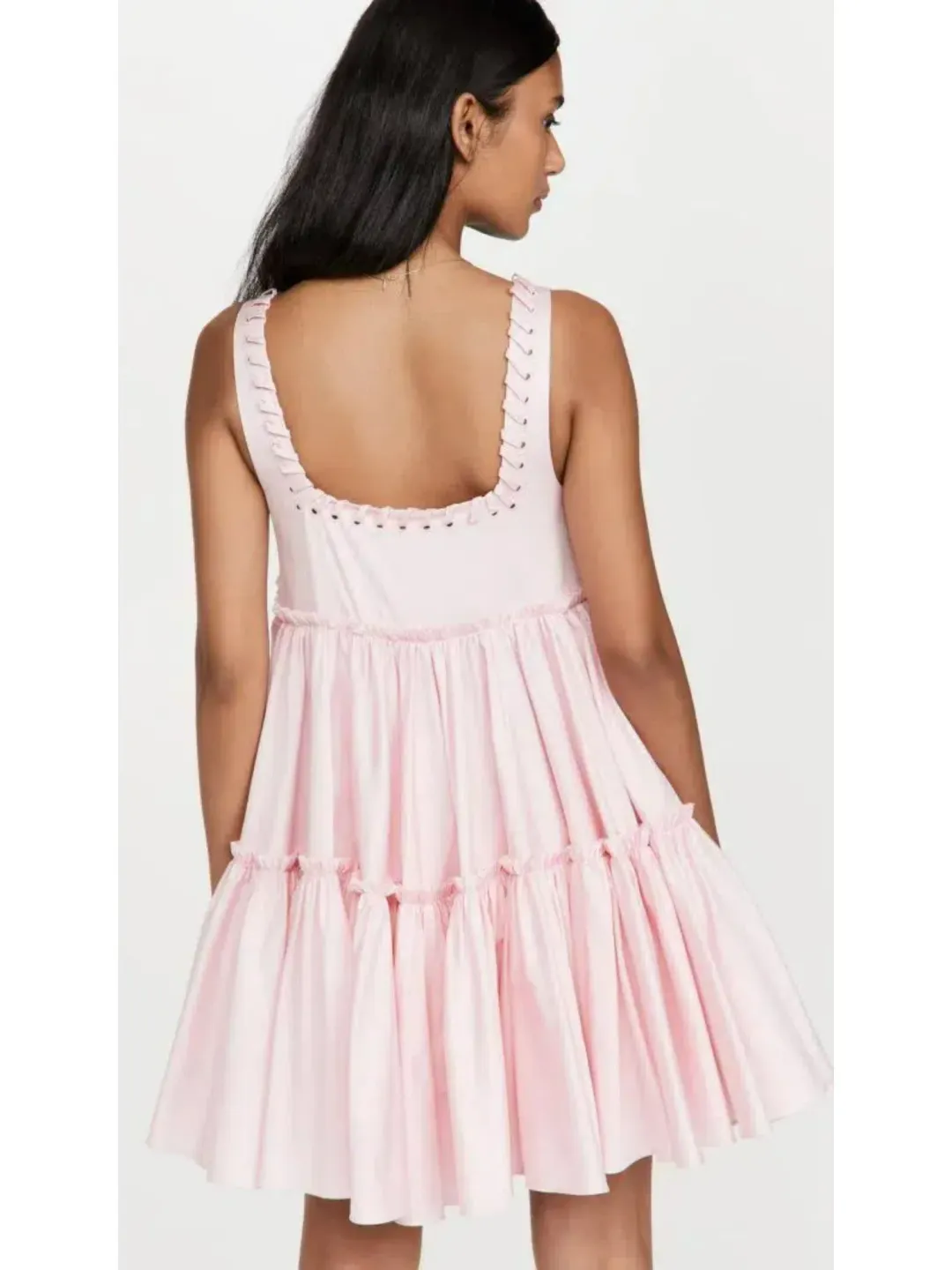 Aje Hushed Mini Dress Pink Size AU 12 for rent on The Volte - main image