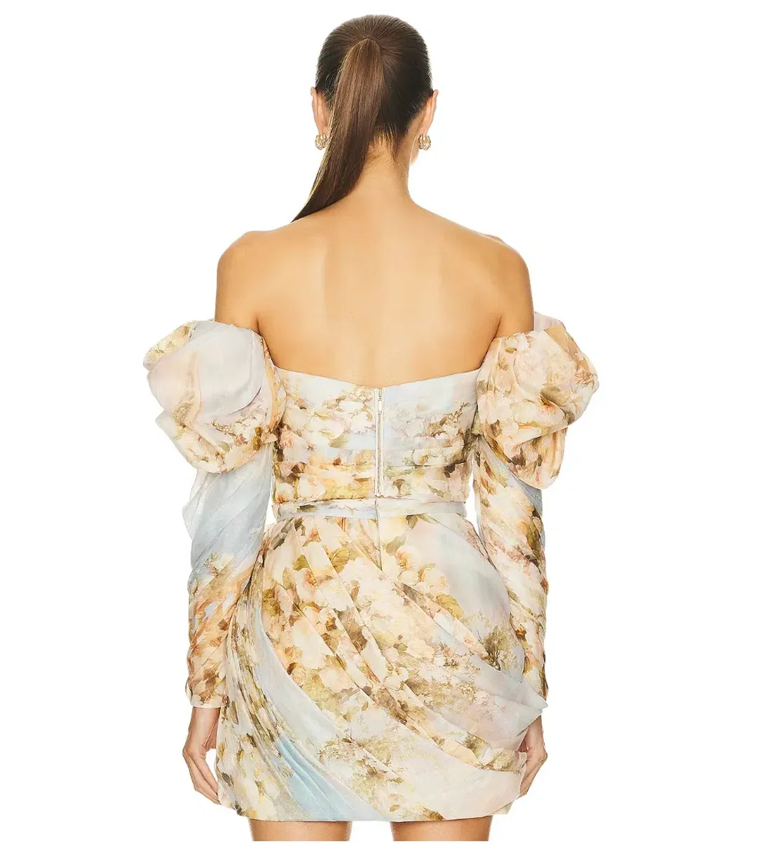 Zimmermann Luminosity Drape Mini Dress Size 0P / AU 6 for rent on The Volte - main image