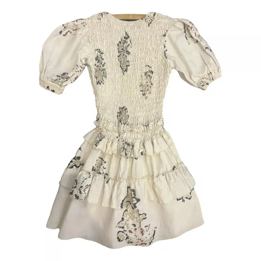 Sir The Label The Aster Tee Mini Dress Cream Size 2 / AU 10 for rent on The Volte - main image