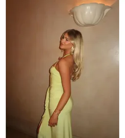 Natalie Rolt Shontae Gown Citron Size 0/AU 6 for rent on The Volte - image 3