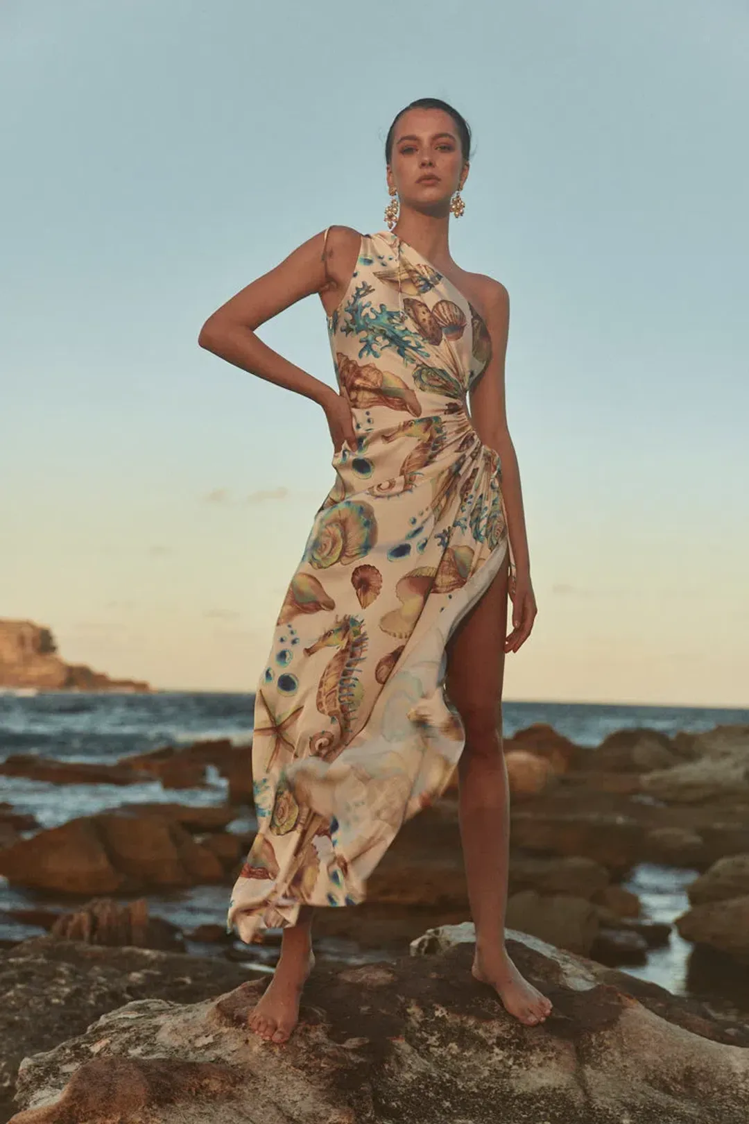 Sonya Moda Nour Seashell Dress Print Size 12 for rent on The Volte - main image