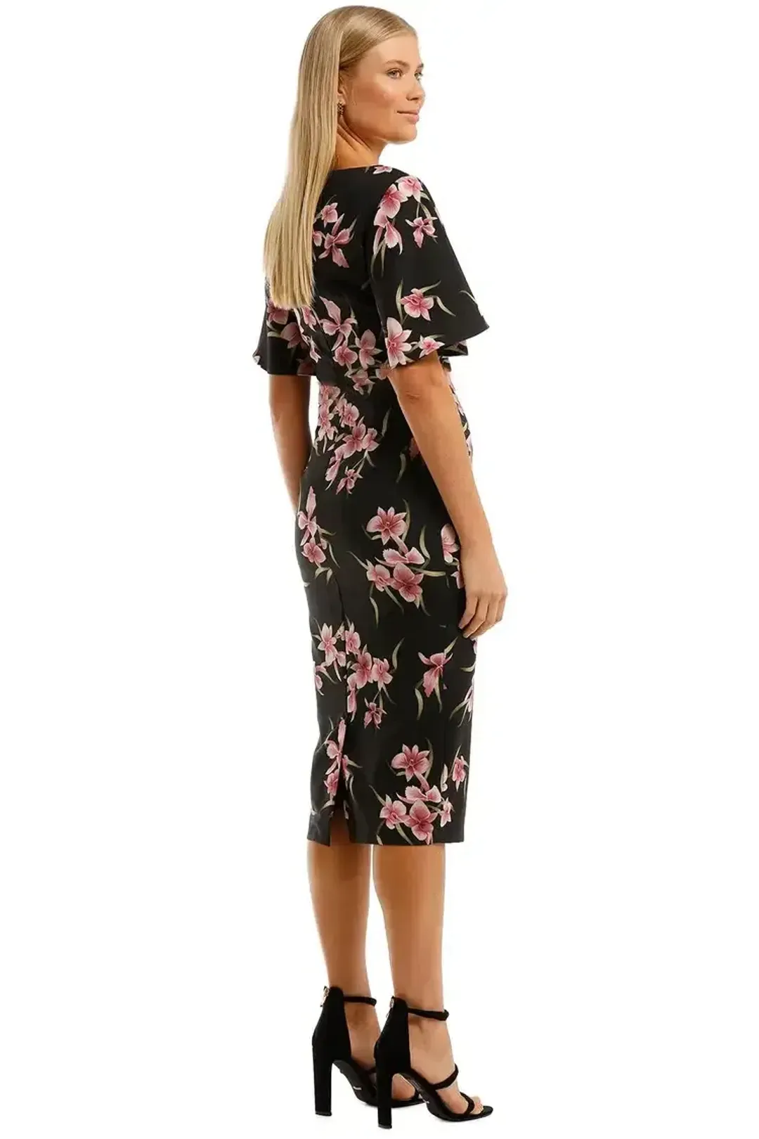 Pasduchas Haven Sleeve Midi Dress in Orchid Size 8 for rent on The Volte - main image