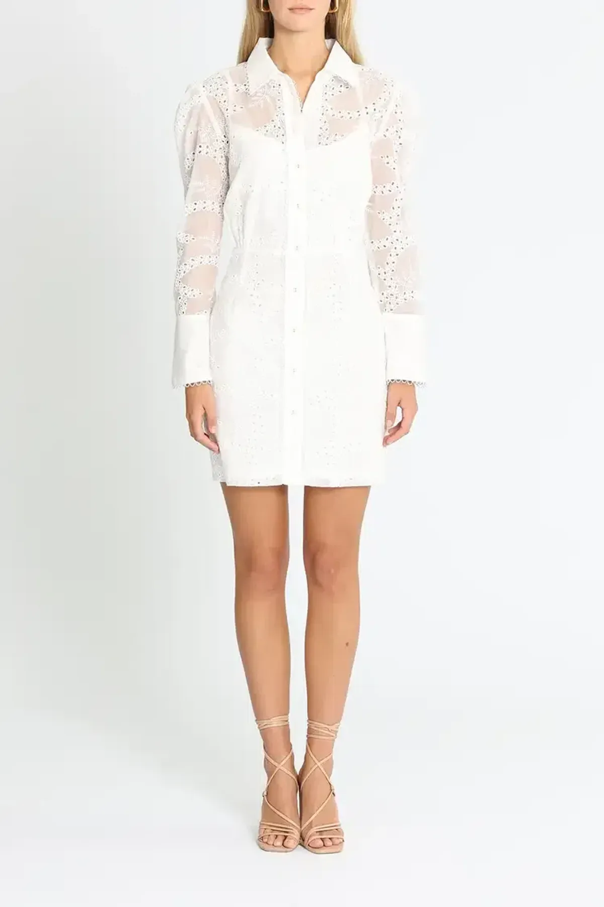 Pasduchas Parlour Dress in Ivory Size 14 for rent on The Volte - main image