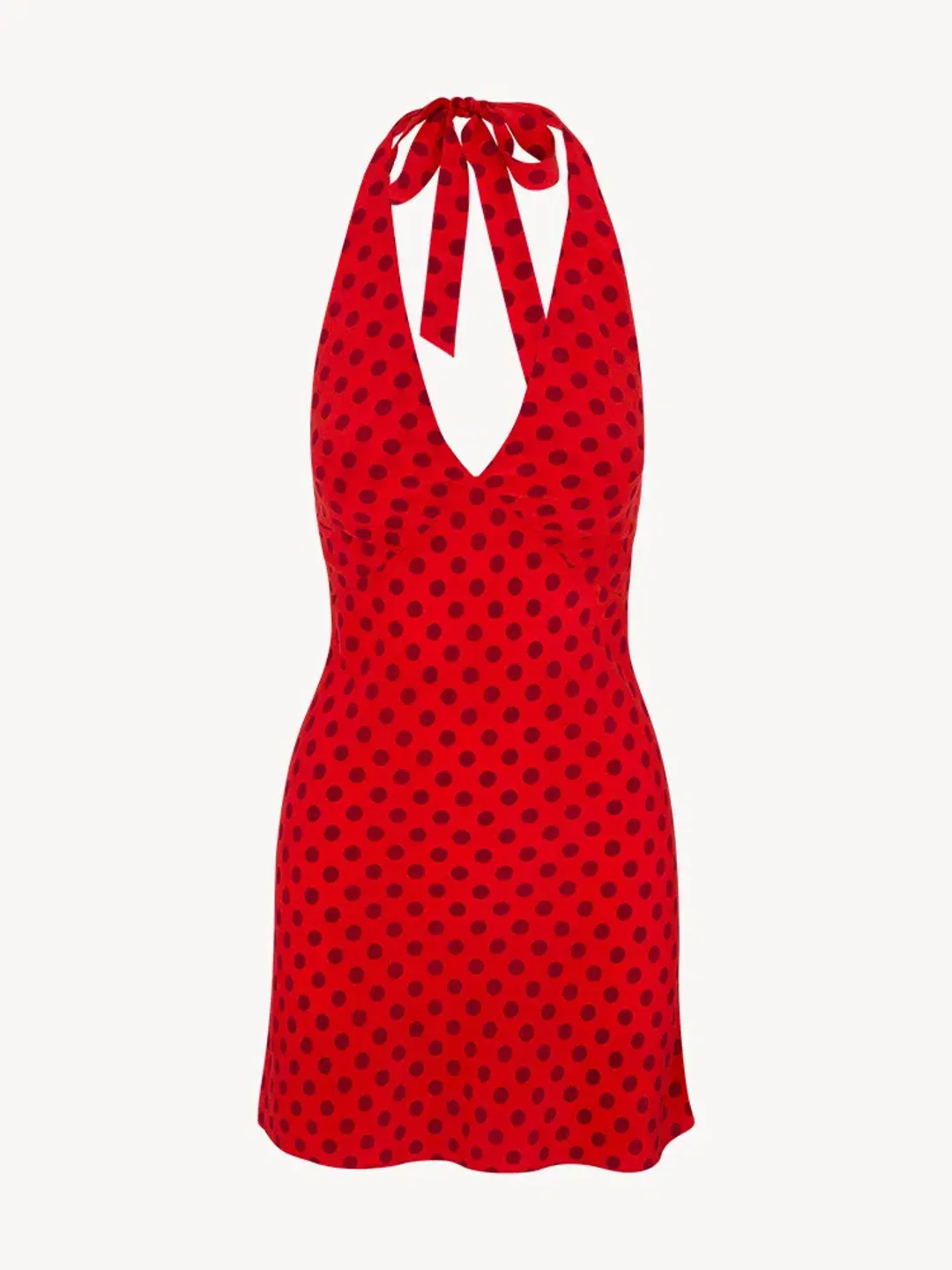 Realisation Par The Leila In Aura Halter Mini Dress Red Size 6 for rent on The Volte - main image