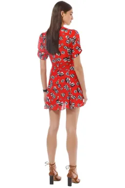 Realisation Par Ozzie Mini Dress Red Size 6 for rent on The Volte - image 3