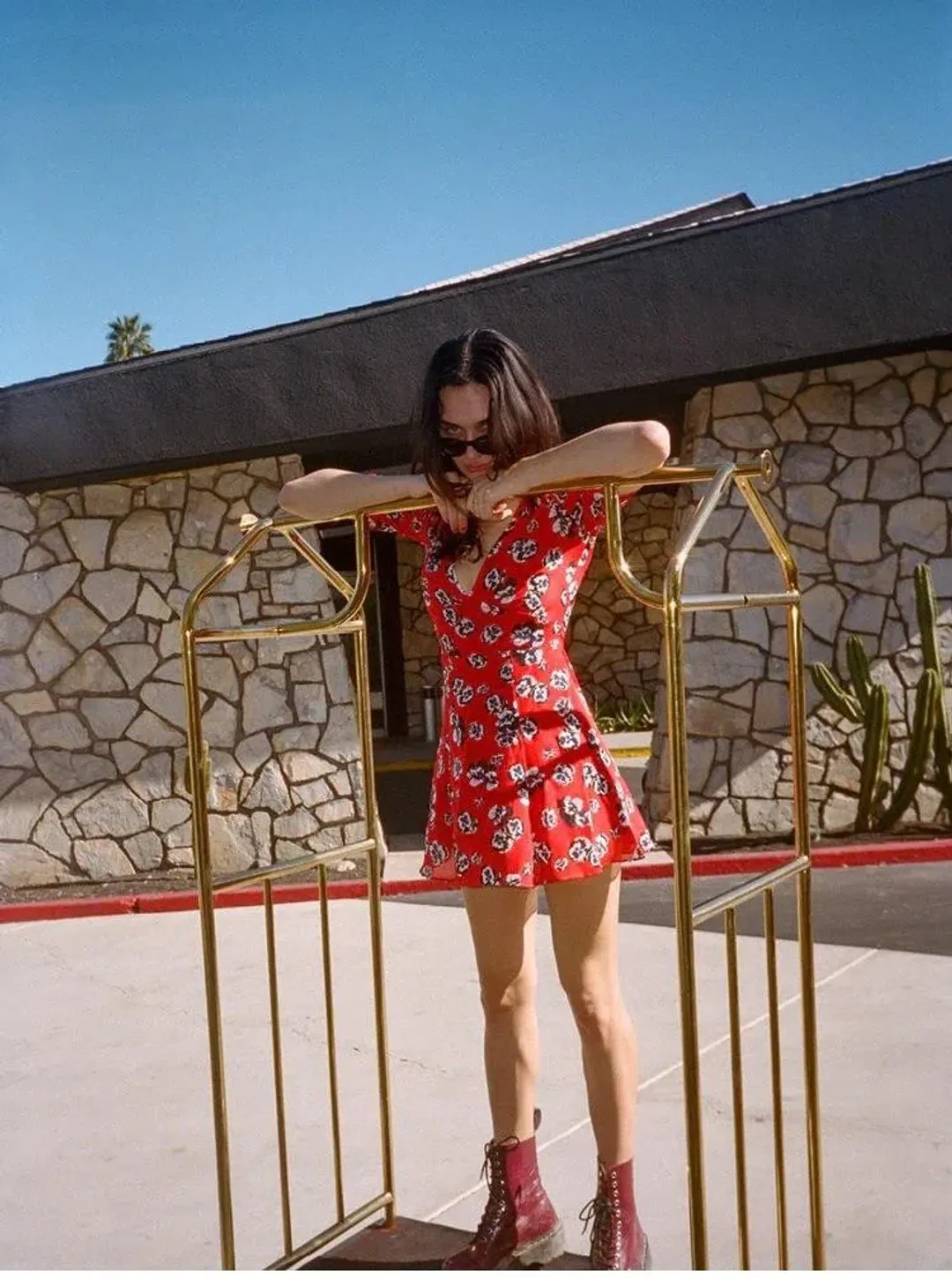 Realisation Par Ozzie Mini Dress Red Size 6 for rent on The Volte - main image