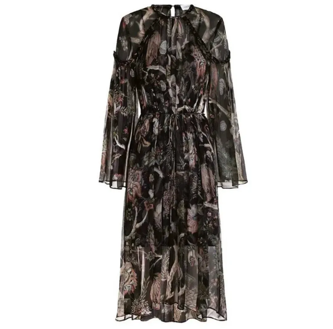 Zimmermann Lavish Braid Midi Dress Indienne Floral Size 3 / AU 14 for rent on The Volte - main image