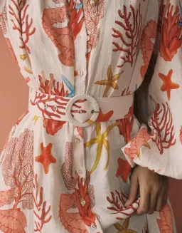 Palm Noosa Noddy Dress Coral Print Size 12 for rent on The Volte - image 2