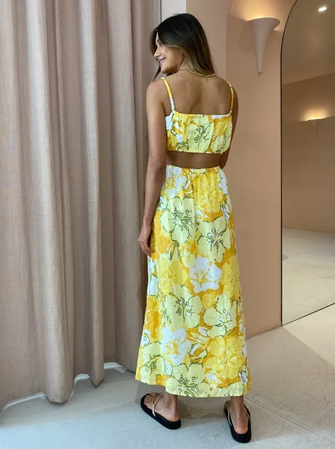 Faithfull the Brand El Rio Maxi Dress Loretta Floral Print Size 8 for rent on The Volte - main image