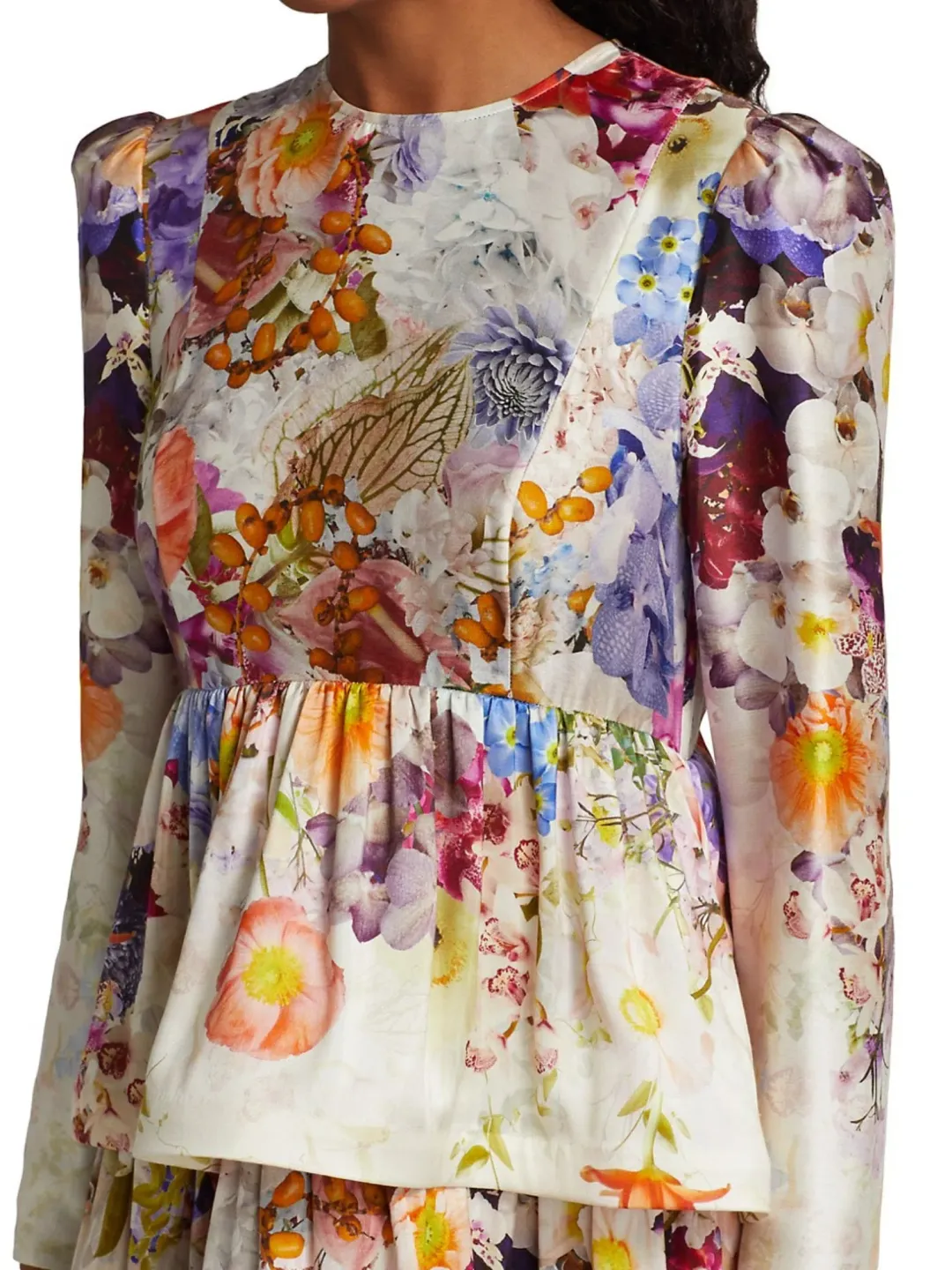 Zimmermann The Prima Tiered Gown in Floral Print Size 3 / AU 14 for rent on The Volte - main image
