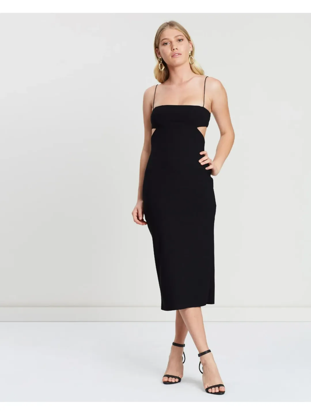 Bec & Bridge Elle Cut Out Midi Black Size AU 8 for rent on The Volte - main image